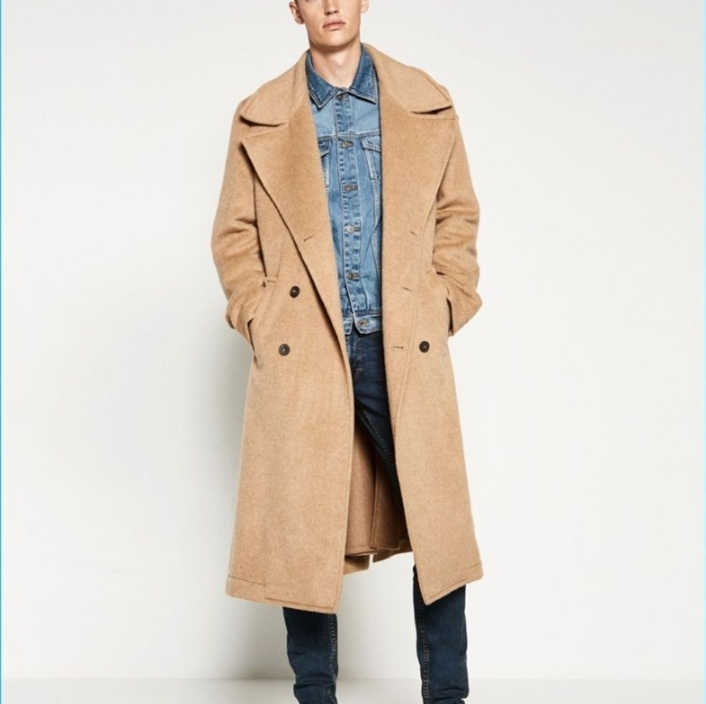 mans zara wool coat